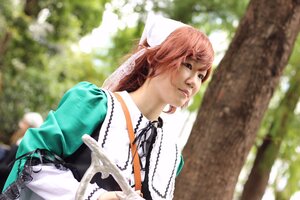 Rating: Safe Score: 0 Tags: 1girl blurry blurry_background day depth_of_field dress green_dress lips outdoors realistic ribbon solo suiseiseki upper_body User: admin