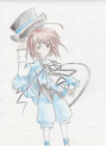 Rating: Safe Score: 0 Tags: 1girl ahoge auto_tagged cape capelet full_body green_eyes hat hat_removed headwear_removed heterochromia image long_sleeves pants red_eyes red_hair short_hair solo souseiseki standing top_hat User: admin