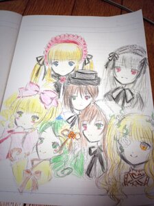 Rating: Safe Score: 0 Tags: 6+girls blonde_hair blue_eyes blush bow brown_hair green_eyes green_hair hairband hat heterochromia hina_ichigo image kanaria long_hair long_sleeves looking_at_viewer multiple multiple_girls photo pink_bow red_eyes shinku siblings sisters smile souseiseki suigintou suiseiseki tagme traditional_media twins twintails watercolor_(medium) User: admin