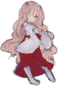 Rating: Safe Score: 0 Tags: 1girl boots brown_hair detached_sleeves eyepatch full_body hakama image japanese_clothes kirakishou long_hair pink_hair sitting solo striped striped_background vertical_stripes very_long_hair wide_sleeves yellow_eyes User: admin