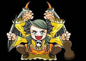 Rating: Safe Score: 0 Tags: 1girl boots brown_footwear dress full_body green_hair image kanaria long_sleeves open_mouth solo User: admin