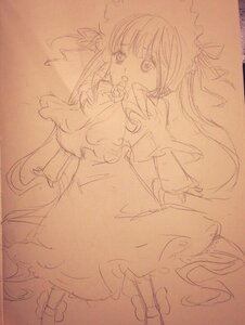 Rating: Safe Score: 0 Tags: 1girl bow hair_bow hakurei_reimu image long_hair monochrome shinku sketch solo User: admin