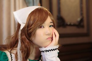 Rating: Safe Score: 0 Tags: 1girl blonde_hair blue_eyes blurry blurry_background closed_mouth curtains depth_of_field heterochromia indoors lips long_hair red_eyes solo suiseiseki User: admin