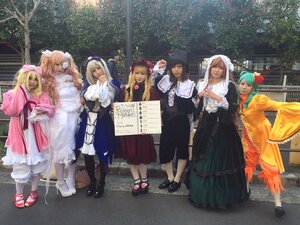 Rating: Safe Score: 0 Tags: 6+girls 91076 blonde_hair boots bow brown_hair dress flower gloves green_hair hair_flower hair_ornament hairband hat long_hair long_sleeves looking_at_viewer multiple_cosplay multiple_girls short_hair skirt smile standing tagme User: admin
