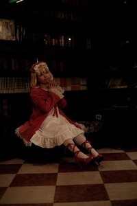 Rating: Safe Score: 0 Tags: 1girl argyle argyle_background argyle_legwear blonde_hair board_game bookshelf chair checkered checkered_background checkered_floor checkered_kimono checkered_scarf checkered_skirt chess_piece curtains diamond_(shape) dress floor high_heels hinaichigo indoors on_floor perspective reflection reflective_floor ribbon shoes solo tile_floor tile_wall tiles vanishing_point User: admin