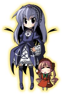 Rating: Safe Score: 0 Tags: 2girls =_= blonde_hair bonnet boots bow chibi commentary_request dress drill_hair frills hairband image knee_boots long_hair long_sleeves multiple_girls pair pantyhose purple_eyes rikumaru rozen_maiden shinku silver_hair suigintou twintails wings User: admin