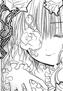 Rating: Safe Score: 0 Tags: 1girl close-up frills greyscale image kirakishou monochrome smile solo User: admin