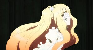 Rating: Safe Score: 0 Tags: 1girl auto_tagged black_background blonde_hair dress flower hair_flower image kirakishou long_hair profile rose solo upper_body very_long_hair white_flower white_rose User: admin