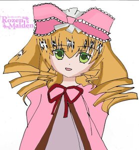 Rating: Safe Score: 0 Tags: 1girl blonde_hair bow dress drill_hair green_eyes hina_ichigo hinaichigo image long_hair looking_at_viewer pink_bow ribbon simple_background solo twin_drills upper_body white_background User: admin