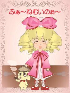 Rating: Safe Score: 0 Tags: 1girl ^_^ blonde_hair blush bow closed_eyes dress drill_hair hair_bow hina_ichigo hinaichigo image long_sleeves open_mouth pink_bow pink_dress ribbon smile solo standing striped User: admin