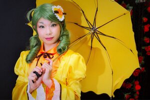 Rating: Safe Score: 0 Tags: 1girl drill_hair flower green_eyes green_hair hair_ornament holding_umbrella japanese_clothes kanaria lips makeup parasol rain raincoat red_flower red_rose rose solo transparent_umbrella twin_drills umbrella User: admin