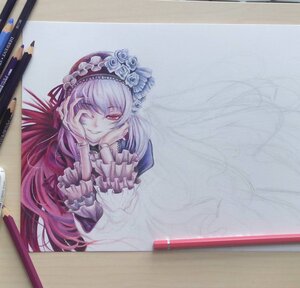 Rating: Safe Score: 0 Tags: 1girl dress flower frills hairband hands_on_own_face head_rest image long_hair long_sleeves photo red_eyes rose silver_hair smile solo suigintou table wings User: admin