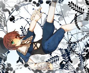 Rating: Safe Score: 0 Tags: 1girl blush brown_hair capelet dress frills green_eyes hat heterochromia image long_sleeves looking_at_viewer pants plant red_eyes short_hair solo souseiseki top_hat vines User: admin