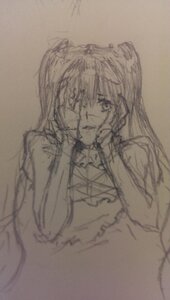 Rating: Safe Score: 0 Tags: 1girl frills image kirakishou long_hair monochrome sketch solo souryuu_asuka_langley traditional_media two_side_up User: admin