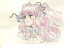 Rating: Safe Score: 0 Tags: 1girl blush flower frills hair_flower hair_ornament image kirakishou long_hair pink_hair profile ribbon rose solo traditional_media wavy_hair white_rose User: admin