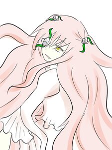 Rating: Safe Score: 0 Tags: 1girl flower hair_ornament image kirakishou long_hair long_sleeves looking_at_viewer pink_hair simple_background smile solo very_long_hair white_background white_flower User: admin