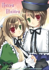 Rating: Safe Score: 0 Tags: 2girls black_ribbon brown_hair dress frills green_dress green_eyes hat heterochromia image long_hair long_sleeves looking_at_viewer multiple_girls pair red_eyes siblings sisters souseiseki suiseiseki top_hat twins very_long_hair User: admin