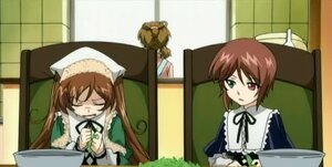 Rating: Safe Score: 0 Tags: 2girls auto_tagged brown_hair closed_eyes dress green_eyes heterochromia image long_hair long_sleeves multiple_girls pair red_eyes ribbon siblings sisters souseiseki suiseiseki table twins User: admin