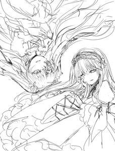 Rating: Safe Score: 0 Tags: 2girls dress floating_hair flower greyscale hairband image kirakishou lolita_hairband long_hair long_sleeves looking_at_another looking_at_viewer monochrome multiple_girls pair parted_lips sketch suigintou upper_body very_long_hair wide_sleeves User: admin
