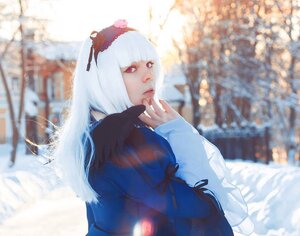 Rating: Safe Score: 0 Tags: 1girl bangs blunt_bangs blurry blurry_background blurry_foreground closed_mouth depth_of_field hairband long_hair long_sleeves purple_eyes red_eyes solo suigintou User: admin