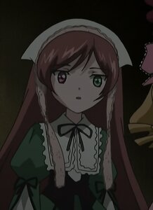 Rating: Safe Score: 0 Tags: 1girl brown_hair dress frills green_dress green_eyes head_scarf heterochromia image long_hair long_sleeves looking_at_viewer red_eyes ribbon solo suiseiseki very_long_hair User: admin