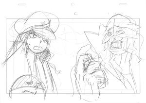 Rating: Safe Score: 0 Tags: 1girl barasuishou comic greyscale hat image monochrome sketch solo User: admin