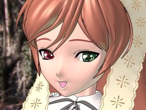 Rating: Safe Score: 0 Tags: 1girl bangs brown_hair close-up face green_eyes image lipstick looking_at_viewer portrait ribbon shiny shiny_hair short_hair smile solo suiseiseki swept_bangs tongue User: admin
