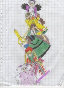 Rating: Safe Score: 0 Tags: black_wings blonde_hair blue_eyes bow chain-link_fence dress fence image long_hair long_sleeves looking_at_viewer multiple multiple_boys multiple_girls pants shinku sitting spiked_hair standing suigintou tagme tiles twintails very_long_hair wings User: admin