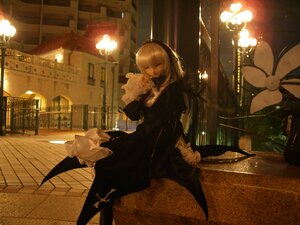Rating: Safe Score: 0 Tags: 1girl blonde_hair chandelier choker doll dress indoors solo standing suigintou window User: admin