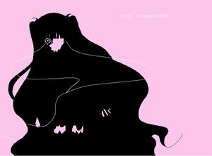 Rating: Safe Score: 0 Tags: 1girl image kirakishou monochrome pink_background silhouette simple_background solo User: admin