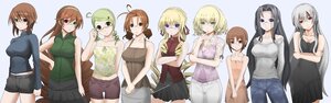 Rating: Safe Score: 0 Tags: 6+girls absurdres adjusting_eyewear age_difference ahoge antenna_hair arms_behind_back bangs bare_shoulders belt bespectacled black_hair blonde_hair blouse blue_eyes blush breast_hold breast_squeeze breasts brown_eyes brown_hair casual chemical-x child cleavage collar crop_top crossed_arms denim dress drill_hair everyone finger_to_mouth flat_chest floral_print frills glasses green_eyes green_hair hair_between_eyes hair_ornament hair_ribbon hairband hairclip halterneck hand_on_hip head_tilt heart heterochromia highres hina_ichigo image jeans kakizaki_megu kanaria kashiwaba_tomoe large_breasts lineup long_hair looking_at_viewer midriff miniskirt multiple multiple_girls off_shoulder older own_hands_together pants parted_bangs parted_lips pencil_skirt pleated_dress pleated_skirt quad_drills red-framed_eyewear red_eyes ribbon rozen_maiden sakurada_nori scrunchie see-through semi-rimless_eyewear shinku shirt short_dress short_hair short_shorts short_twintails shorts siblings sidelocks silver_hair simple_background sisters skirt sleeveless sleeveless_shirt smile souseiseki standing strapless suigintou suiseiseki sundress sweater swept_bangs tagme tank_top thigh_gap tube_top turtleneck twin_drills twins twintails under-rim_eyewear v_arms very_long_hair wide_image User: admin