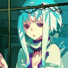 Rating: Safe Score: 0 Tags: 1girl aqua_hair bangs enju_maiden half-closed_eyes looking_at_viewer pixel_art purple_eyes solo upper_body User: admin