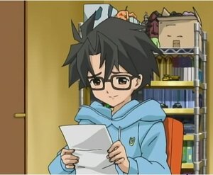 Rating: Safe Score: 0 Tags: 1boy black_hair blurry glasses holding hood human looking_at_viewer paper pencil sakurada_jun screenshot smile solo upper_body User: admin