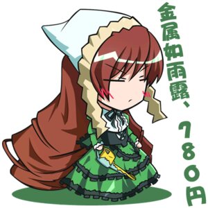 Rating: Safe Score: 0 Tags: 1girl :< bangs blush_stickers braid brown_hair chibi closed_eyes dress frills full_body green_dress image kajun long_hair long_sleeves lowres ribbon rozen_maiden simple_background solo standing suiseiseki very_long_hair white_background User: admin