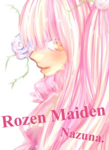 Rating: Safe Score: 0 Tags: 1girl artist_name bangs character_name closed_mouth english_text flower happy_birthday image kirakishou leaf lips long_hair pink_flower pink_hair plant profile rose solo User: admin