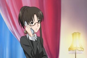 Rating: Safe Score: 0 Tags: 1girl brown_hair curtains formal glasses gun handgun human image indoors kusabue_mitsu long_hair long_sleeves phone pistol ponytail screenshot solo suit upper_body User: admin