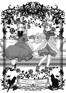 Rating: Safe Score: 0 Tags: 2girls 3girls bow dress flower greyscale hat image kagiyama_hina kanaria monochrome multiple_girls pair ribbon rose shinku short_hair su-san User: admin