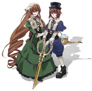 Rating: Safe Score: 0 Tags: 2girls auto_tagged blue_dress brown_hair dress frills green_dress green_eyes hat heterochromia image long_hair long_sleeves looking_at_viewer multiple_girls open_mouth pair red_eyes short_hair siblings sisters smile souseiseki suiseiseki top_hat twins very_long_hair watering_can User: admin