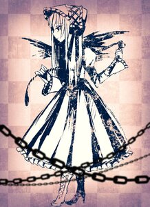 Rating: Safe Score: 0 Tags: 1girl argyle argyle_background argyle_legwear black_rock_shooter_(character) board_game boots broken broken_chain chain chained checkered checkered_background checkered_floor checkered_kimono checkered_scarf checkered_skirt chess_piece clock cuffs diamond_(shape) flail gohei handcuffs himekaidou_hatate image knight_(chess) long_hair mirror monochrome perspective plaid_background pocket_watch shackles shide shimenawa solo suigintou tile_floor tile_wall tiles vanishing_point watch wings User: admin