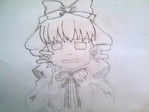 Rating: Safe Score: 0 Tags: 1girl bow hair_bow hakurei_reimu hinaichigo image monochrome rain solo tears traditional_media User: admin