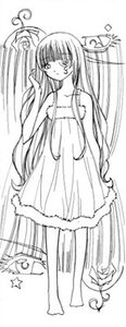 Rating: Safe Score: 0 Tags: 1girl bangs barasuishou bare_shoulders barefoot dress flower full_body greyscale image long_hair monochrome rose solo standing striped vertical_stripes very_long_hair User: admin