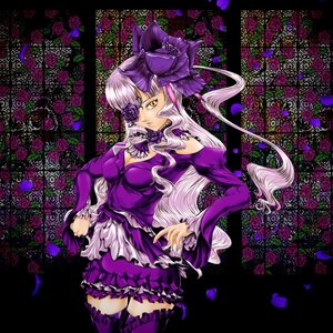 Rating: Safe Score: 0 Tags: 1girl bow breasts cleavage dress eyepatch flower frills image kirakishou long_hair purple_flower purple_rose red_flower red_rose rose solo thighhighs thorns yellow_eyes zettai_ryouiki User: admin