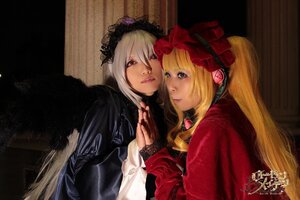 Rating: Safe Score: 0 Tags: 2girls blonde_hair hands_together holding_hands interlocked_fingers lips long_hair long_sleeves looking_at_viewer multiple_cosplay multiple_girls sisters tagme User: admin