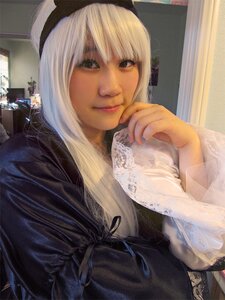 Rating: Safe Score: 0 Tags: 1girl bangs black_eyes black_hairband closed_mouth dress hairband indoors lips looking_at_viewer nail_polish photo realistic ribbon solo suigintou upper_body User: admin