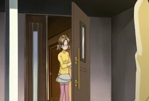 Rating: Safe Score: 0 Tags: 1boy door glasses human indoors sakurada_nori screenshot solo standing thighhighs yellow_shirt User: admin