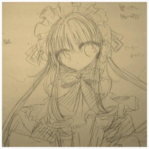 Rating: Safe Score: 0 Tags: 1girl bow detached_sleeves hair_bow hair_tubes hakurei_reimu image long_hair looking_at_viewer monochrome photo shikishi shinku sketch solo traditional_media User: admin