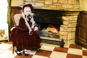 Rating: Safe Score: 0 Tags: 1girl argyle argyle_background argyle_legwear blonde_hair board_game bonnet chair checkered checkered_background checkered_floor checkered_skirt chess_piece dress floor flower long_hair on_floor perspective reflection reflective_floor shinku shoes sitting solo tile_floor tile_wall tiles traditional_media vanishing_point white_hair User: admin