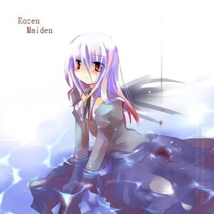 Rating: Safe Score: 0 Tags: 1girl artist_name black_dress black_wings blue_dress blush dated dress image jacket jin_rikuri juliet_sleeves long_hair long_sleeves looking_at_viewer lowres pink_hair puffy_sleeves purple_hair red_eyes rozen_maiden simple_background solo suigintou water white_background wings User: admin