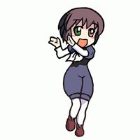 Rating: Safe Score: 0 Tags: 1girl :d brown_hair full_body green_eyes heterochromia image long_sleeves open_mouth pantyhose pencil_skirt short_hair simple_background skirt smile solo souseiseki standing white_legwear User: admin