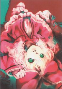 Rating: Safe Score: 0 Tags: 1girl blonde_hair bow dress frills green_eyes hair_bow hinaichigo image looking_at_viewer lying on_back ribbon solo upper_body User: admin